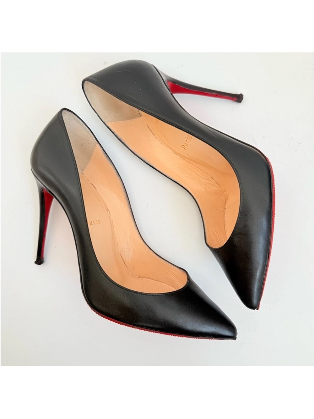 Christian Louboutin Black Pumps with Signature Red Soles